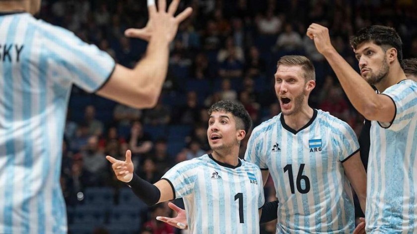 Voleibol: Argentina venció a Francia en el arranque de la Nations League
