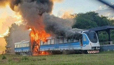 En pleno viaje, se incendiaron dos vagones del Tren de las Sierras de Córdoba