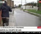 Dock Sud: asaltaron a un equipo de televisión mientras cubría el temporal en vivo