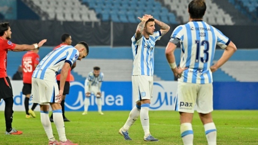 Racing empató con Caracas y quedó eliminado de la Copa Sudamericana