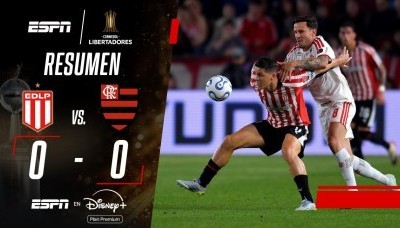 Estudiantes igualó sin goles ante Flamengo y definirá el pase a la final en el Maracaná