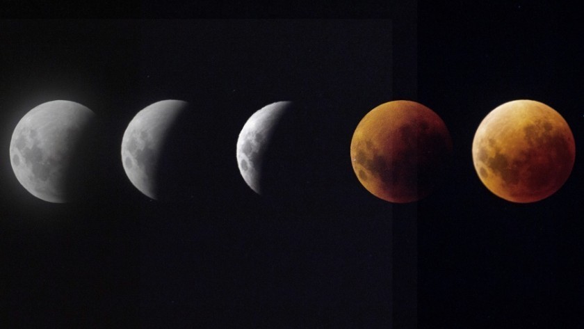 El eclipse total de luna se observó con entusiasmo y curiosidad en casi todo el país